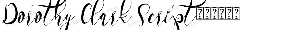 Dorothy Clark Script字体转换
